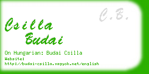 csilla budai business card
